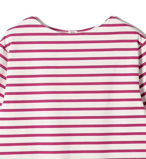 SHIPS for women「DRAWELL:〈手洗い可能〉ワイド スリーブ ボーダー」|Tシャツ・カットソー|