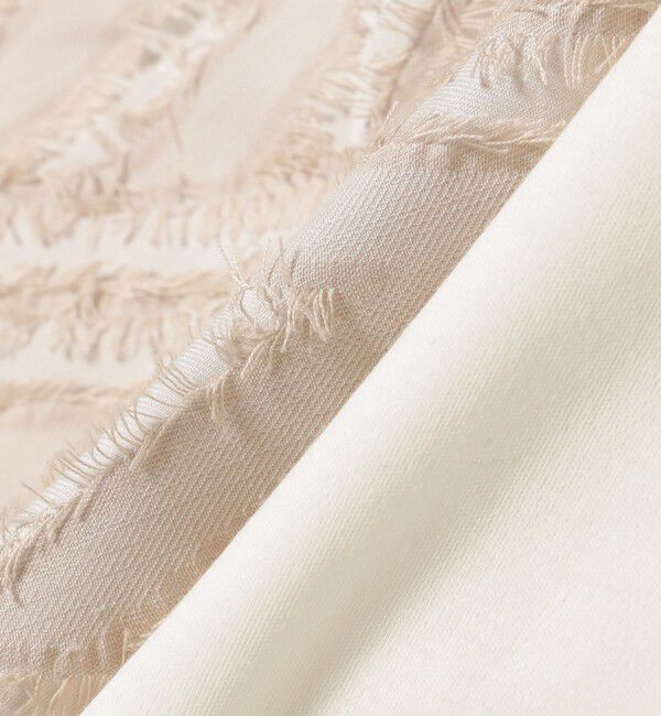 SHIPS for women「Giboulee:〈手洗い可能〉カット ジャカード コンビ プルオーバー」|Tシャツ・カットソー|