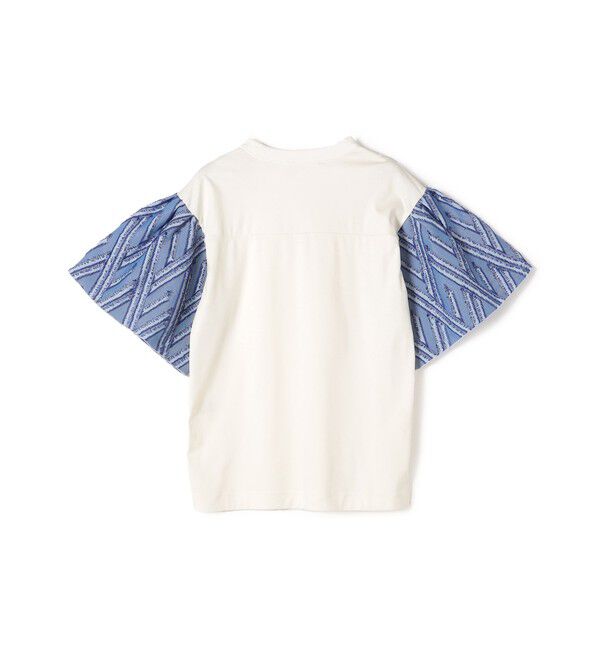 SHIPS for women「Giboulee:〈手洗い可能〉カット ジャカード コンビ プルオーバー」|Tシャツ・カットソー|