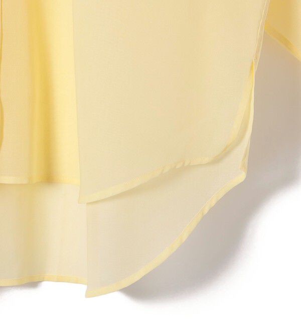 SHIPS for women「SHIPS Primary Navy Label:〈手洗い可能〉コットン オーガンジー レギュラー シャツ」|シャツ・ブラウス|