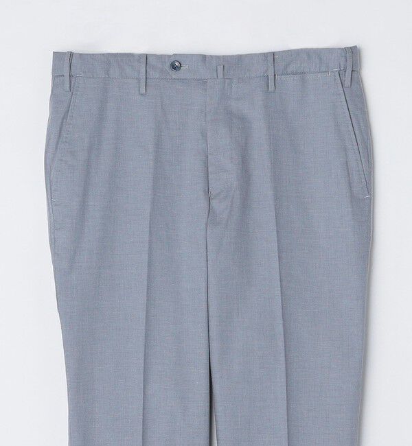 SHIPS「SHIPS:〈手洗い可能〉コットン シャークスキン スラックス」|スラックス|