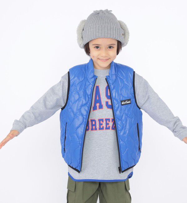 SHIPS KIDS「SHIPS KIDS:100～130cm / パイピング カレッジ ロゴ スウェット」|スウェット・ジャージ|