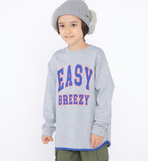 SHIPS KIDS「SHIPS KIDS:100～130cm / パイピング カレッジ ロゴ スウェット」|スウェット・ジャージ|