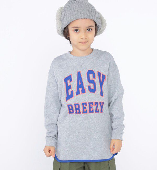 SHIPS KIDS「SHIPS KIDS:100～130cm / パイピング カレッジ ロゴ スウェット」|スウェット・ジャージ|