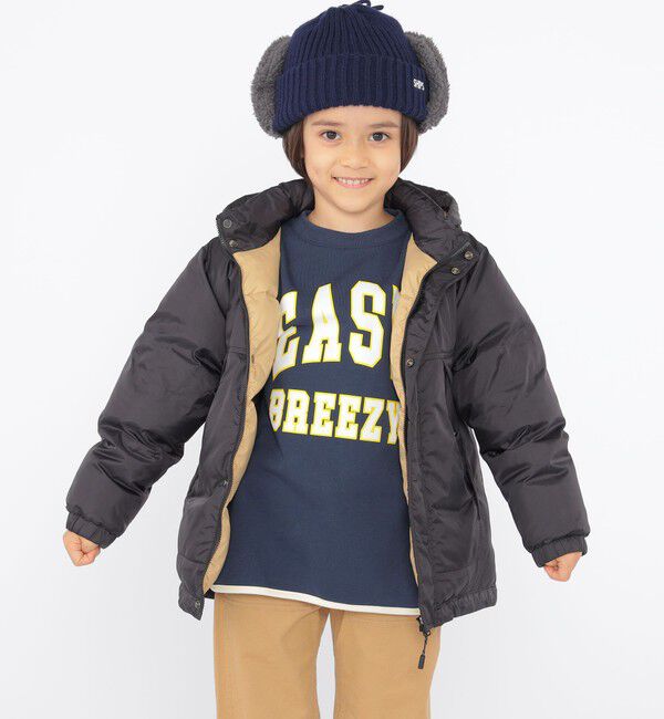 SHIPS KIDS「SHIPS KIDS:100～130cm / パイピング カレッジ ロゴ スウェット」|スウェット・ジャージ|