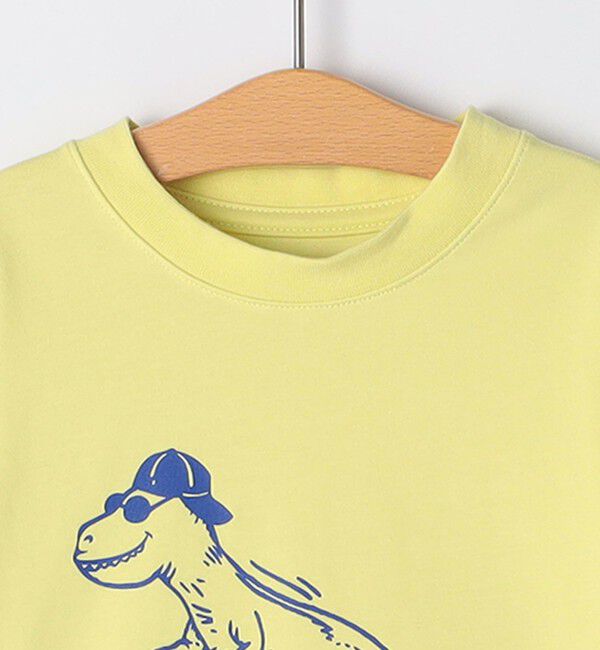 SHIPS KIDS「SHIPS KIDS:80～90cm /〈吸水速乾〉恐竜 プリント 長袖 TEE」|Tシャツ・カットソー|