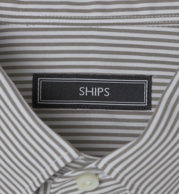 SHIPS「SHIPS: ロンドンストライプ イタリアンカラー ボタンダウン シャツ」|シャツ・ブラウス|
