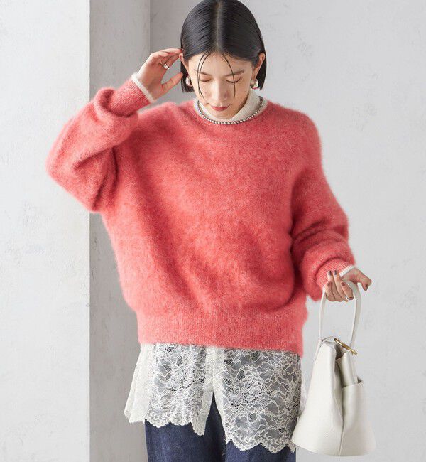 SHIPS for women「杢 FOX クルーネック プルオーバー」|ニット・セーター|