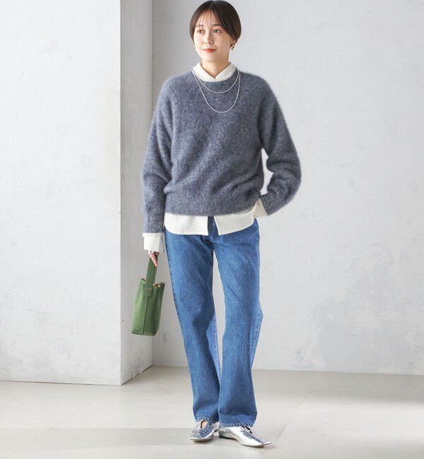 SHIPS for women「杢 FOX クルーネック プルオーバー」|ニット・セーター|