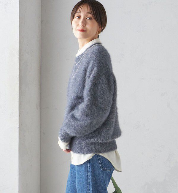 SHIPS for women「杢 FOX クルーネック プルオーバー」|ニット・セーター|