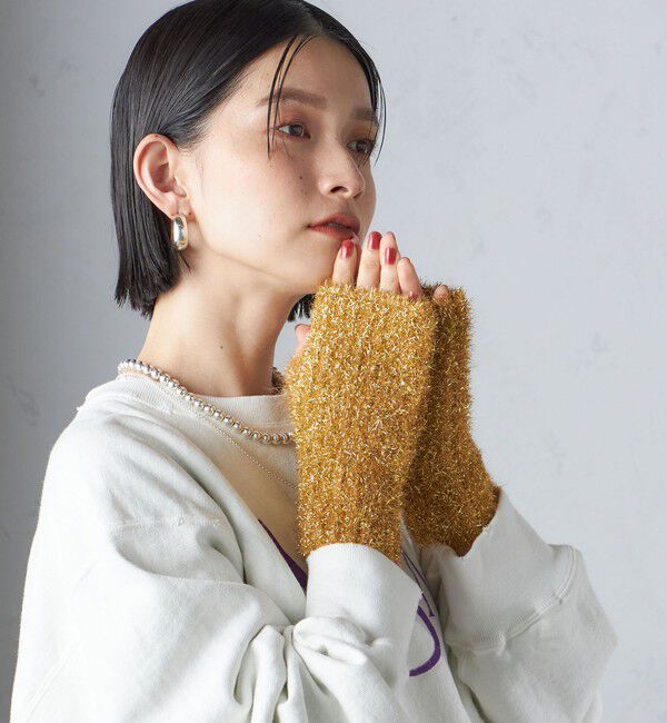 SHIPS for women「ラメ アーム ウォーマー」|手袋|