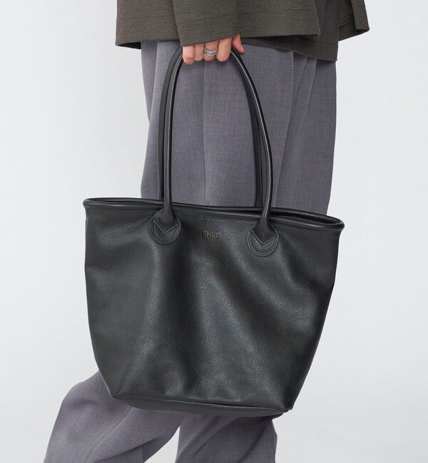 SHIPS「【WEB限定】SHIPS: レザー ショルダー トート バッグ」|トートバッグ|