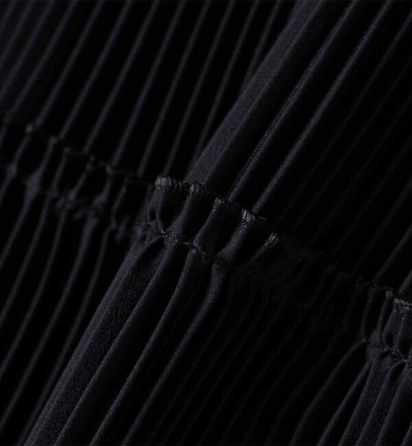 SHIPS for women「〈手洗い可能〉サテン プリーツ ティアード スカート」|スカート|