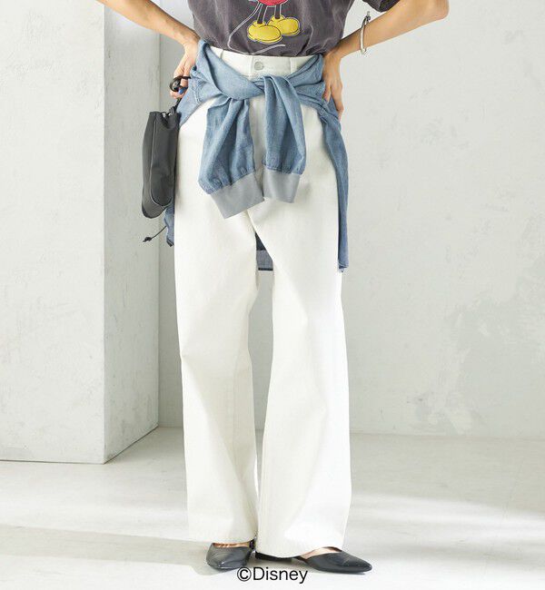 SHIPS for women「NINE CASE:〈洗濯機可能〉デニム パンツ」|デニム|ホワイト