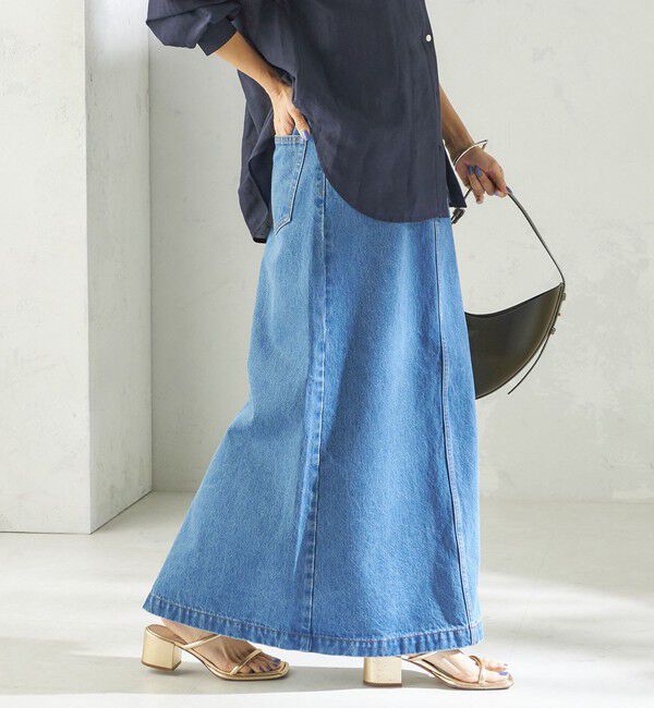 SHIPS for women「NINE CASE:〈洗濯機可能〉デニム スカート」|スカート|