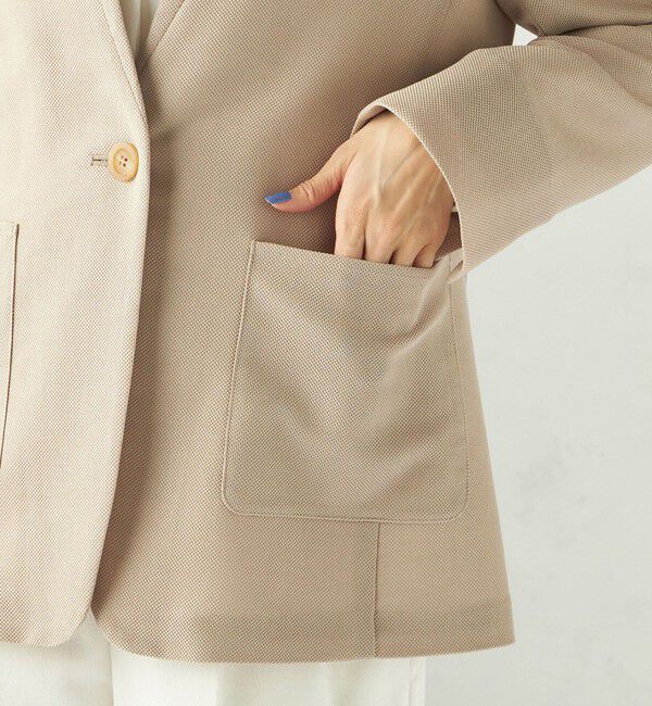 SHIPS for women「〈手洗い可能〉カラミ ノーラペル ジャケット」|ノーカラージャケット|