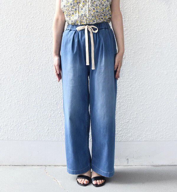 SHIPS Colors 「《予約》SHIPS Colors:〈洗濯機可能〉ファンクション デニム イージー パンツ◆」|デニム|