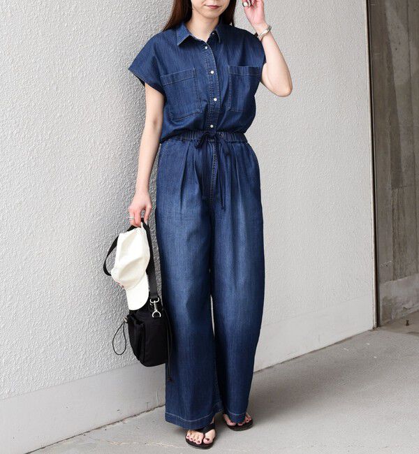 SHIPS Colors 「《予約》SHIPS Colors:〈洗濯機可能〉ファンクション デニム イージー パンツ◆」|デニム|