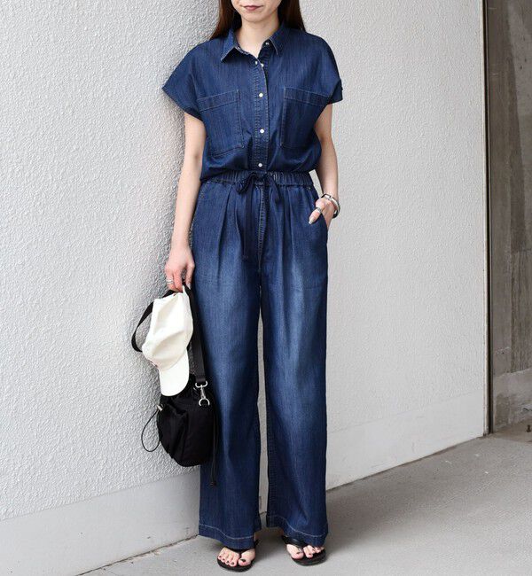 SHIPS Colors 「《予約》SHIPS Colors:〈洗濯機可能〉ファンクション デニム イージー パンツ◆」|デニム|