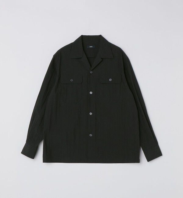 SHIPS「SHIPS:〈洗濯機可能〉CO+ オープンカラー ロングスリーブ シャツ(セットアップ対応)」|シャツ・ブラウス|