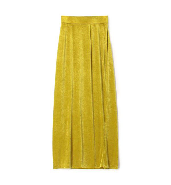 BACCA「inner piece ベロアジャージー ロングスカート」|スカート|25 イエロー