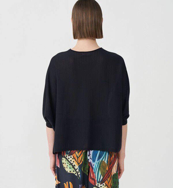 Ballsey「サスティナブルコットンナイロン クルーネックワイドプルオーバー」|ニット・セーター|