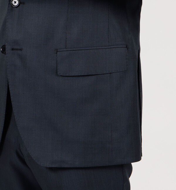 TOMORROWLAND MENS「ウールシルク ピンヘッド シングルブレステッド2Bスーツ Delfino」|スーツ|