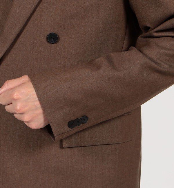 TOMORROWLAND MENS「ウールデニムシャンブレー ダブルブレステッド4Bジャケット」|テーラードジャケット|