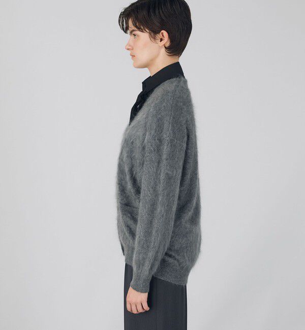 DES PRES「ピュアカシミヤファー Vネックカーディガン」|カーディガン|