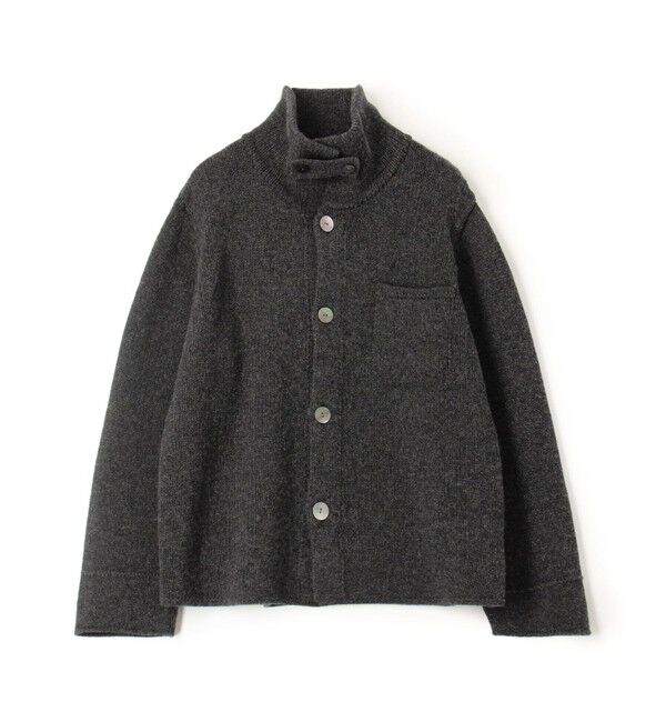 GALERIE VIE「ファインウール シャツカラー オーバーカーディガン」|カーディガン|