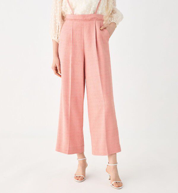 Ballsey「ライトスラブツイード サスペンダーワイドパンツ」|その他|