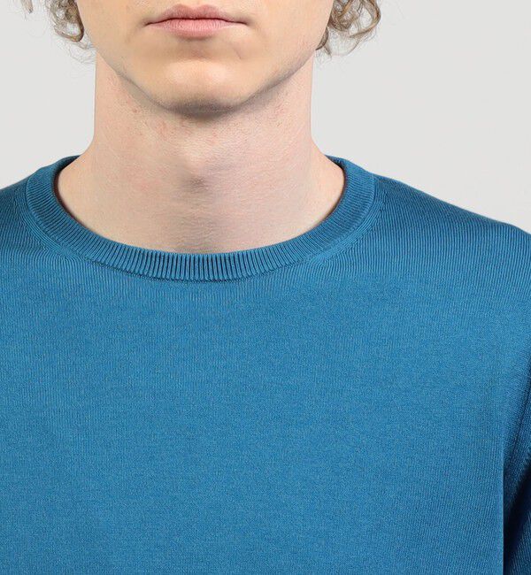 TOMORROWLAND MENS「シルクコットン クルーネックプルオーバー」|ニット・セーター|