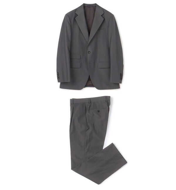 TOMORROWLAND MENS「ウールコットン シングルブレステッド3Bスーツ」|スーツ|17 チャコールグレー