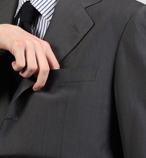 TOMORROWLAND MENS「ウールコットン シングルブレステッド3Bスーツ」|スーツ|