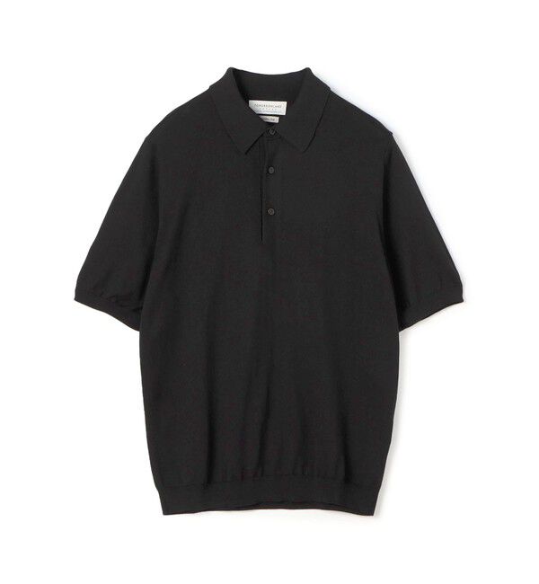 TOMORROWLAND MENS「シルクコットン ニットポロシャツ SESIA」|ニット・セーター|19 ブラック