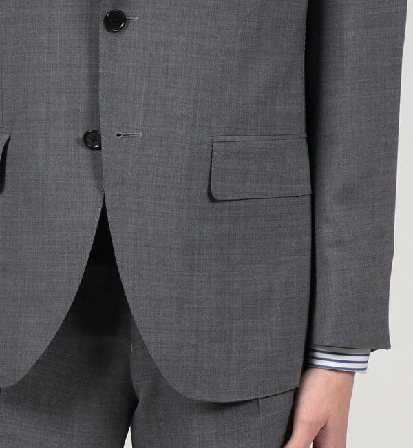 TOMORROWLAND MENS「Super120'sウールポリエステル シングルブレステッド2Bジャケット」|テーラードジャケット|