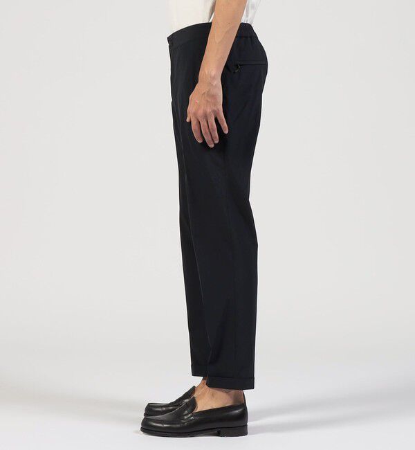 TOMORROWLAND MENS「ナイロンポリウレタン ノープリーツスリムパンツ」|スラックス|