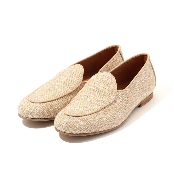 TOMORROWLAND GOODS「SOLOVIERE ラフィア スリッポン」|スリッポン|43 ベージュ