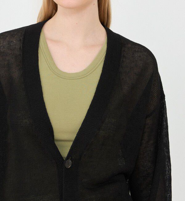 GALERIE VIE「リネンコード Ｖネックカーディガン」|ニット・セーター|