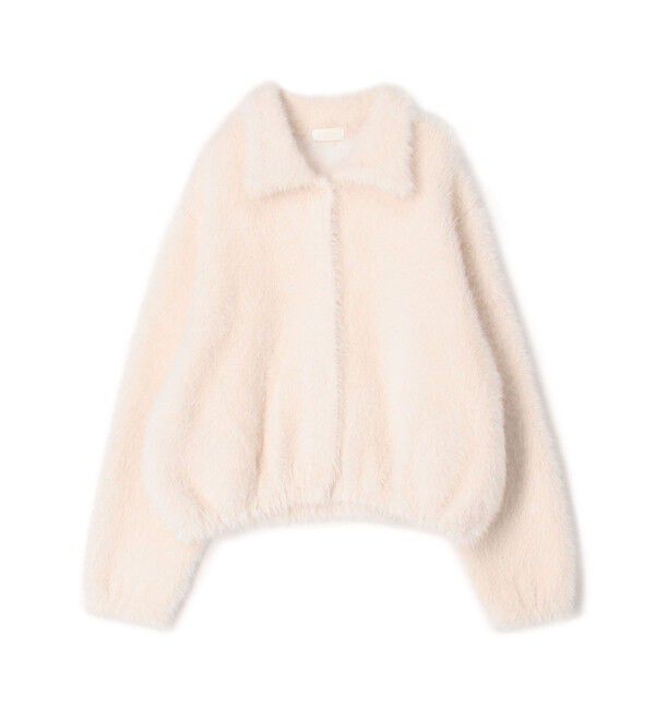 Ballsey「フェザーヤーン ステンカラーカーディガン」|カーディガン|11 ホワイト