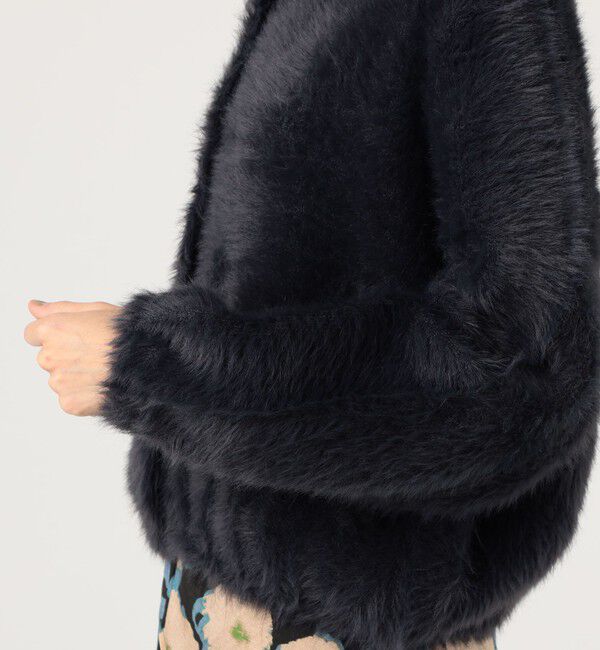 Ballsey「フェザーヤーン ステンカラーカーディガン」|カーディガン|