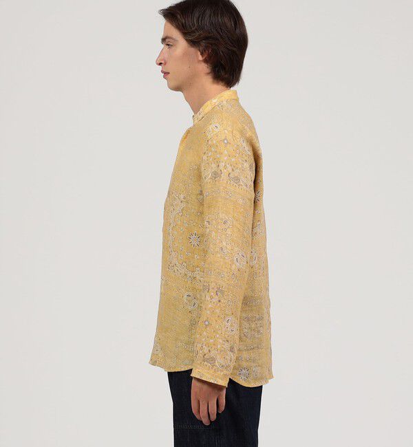 TOMORROWLAND BUYING WEAR「BAGUTTA リネン スタンドカラープルオーバーシャツ」|シャツ・ブラウス|