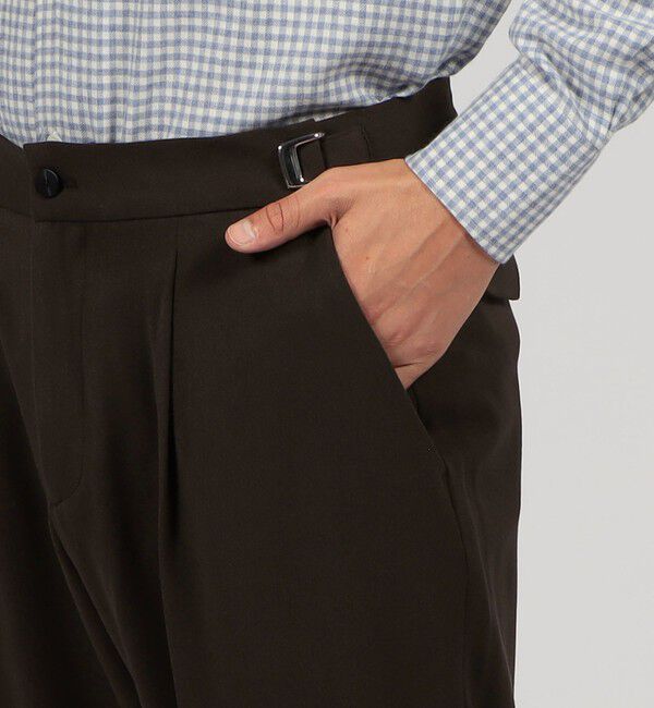 TOMORROWLAND BUYING WEAR「Cellar Door LEO T ポリエステルレーヨン サイドアジャスターパンツ」|スラックス|