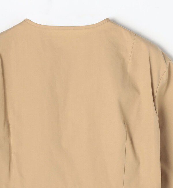 BACCA「コットンタイプライター ギャザードブラウス」|シャツ・ブラウス|