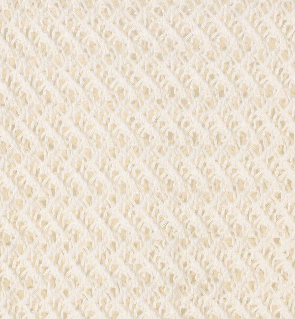 MACPHEE「メッシュコットン ボートネックプルオーバー」|ニット・セーター|