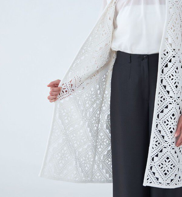 Ballsey「ダイヤモチーフエンブロイダリー ロングジレ」|ベスト・ジレ|