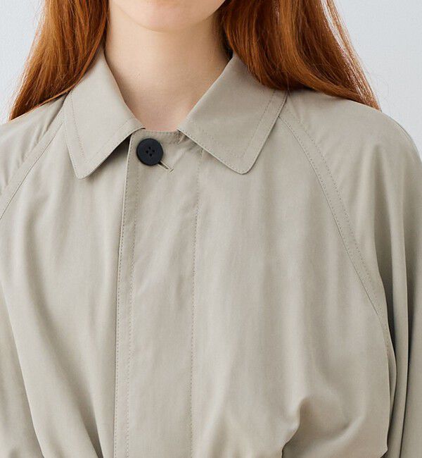 GALERIE VIE「ピーチクロス バルカラーコート」|ステンカラーコート|