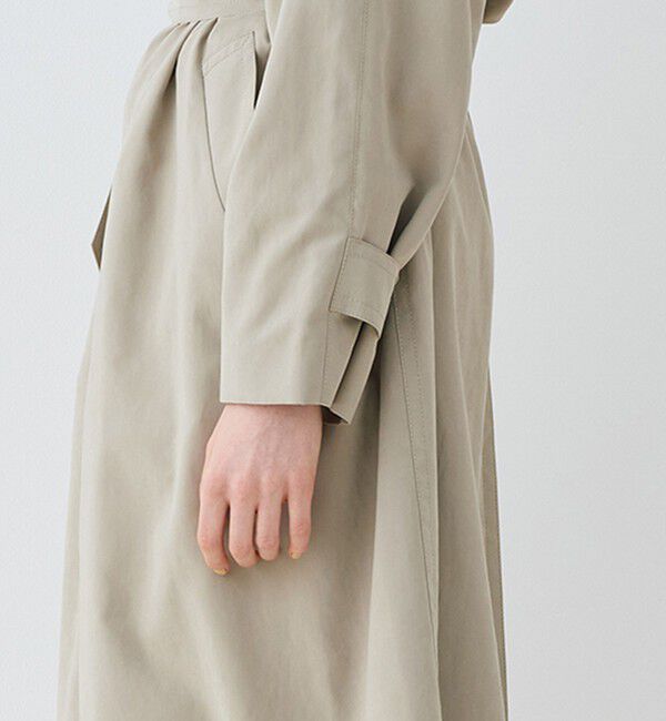 GALERIE VIE「ピーチクロス バルカラーコート」|ステンカラーコート|