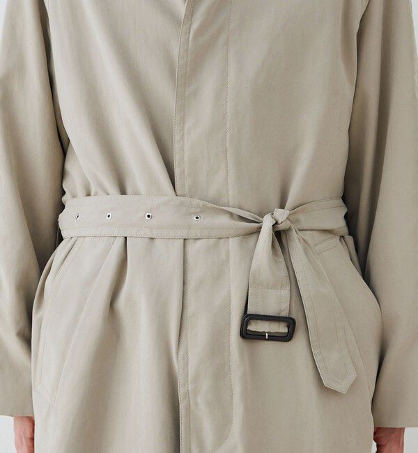 GALERIE VIE「ピーチクロス バルカラーコート」|ステンカラーコート|