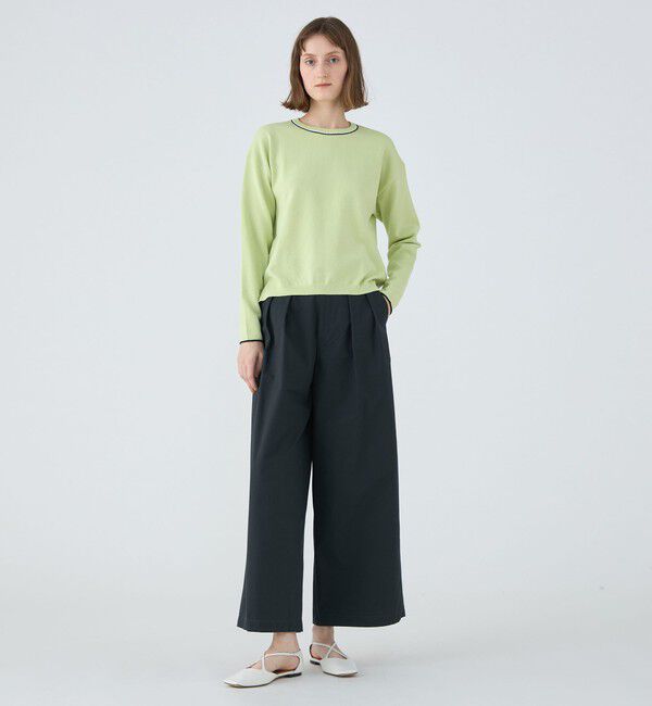 MACPHEE「ドライコットン クルーネックプルオーバー」|ニット・セーター|